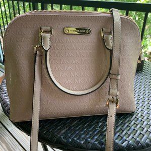 NWOT Michael Kors Nude Satchel